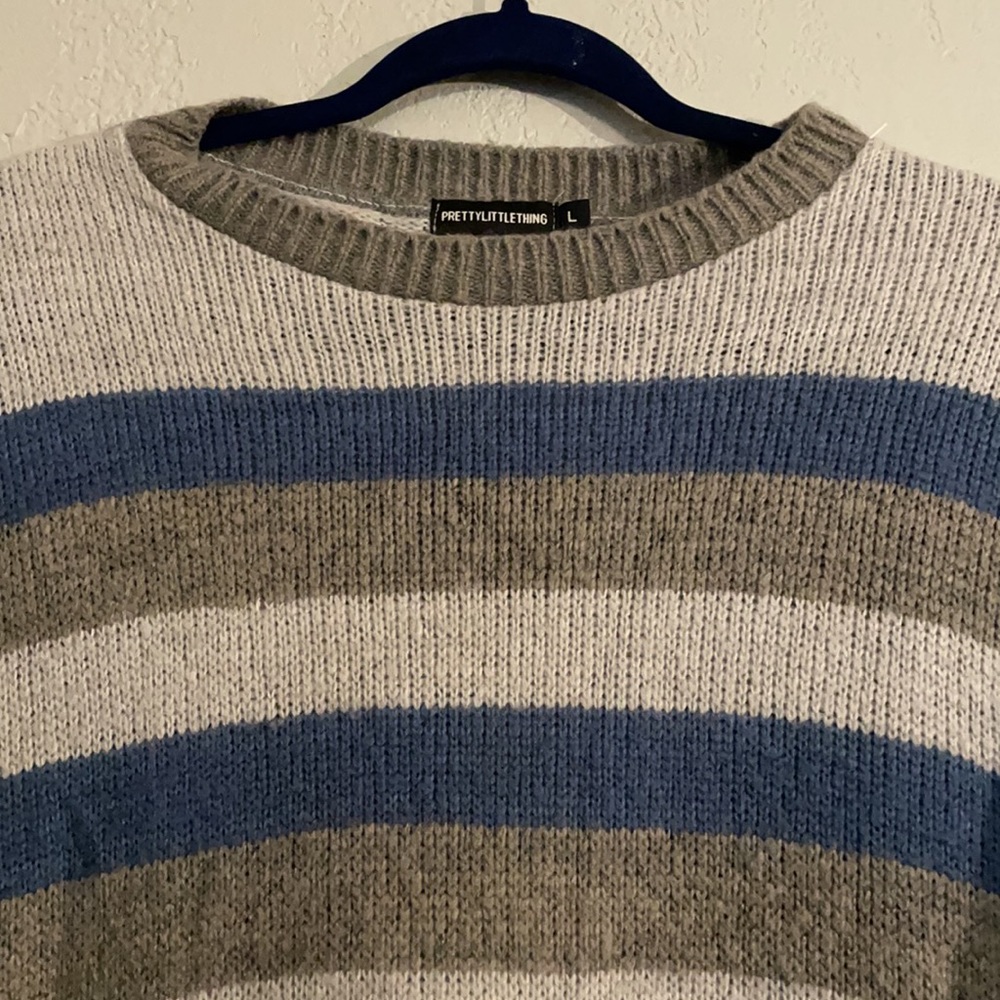 PrettyLittleThing Oversized Striped Sweater - Picture 4 of 10